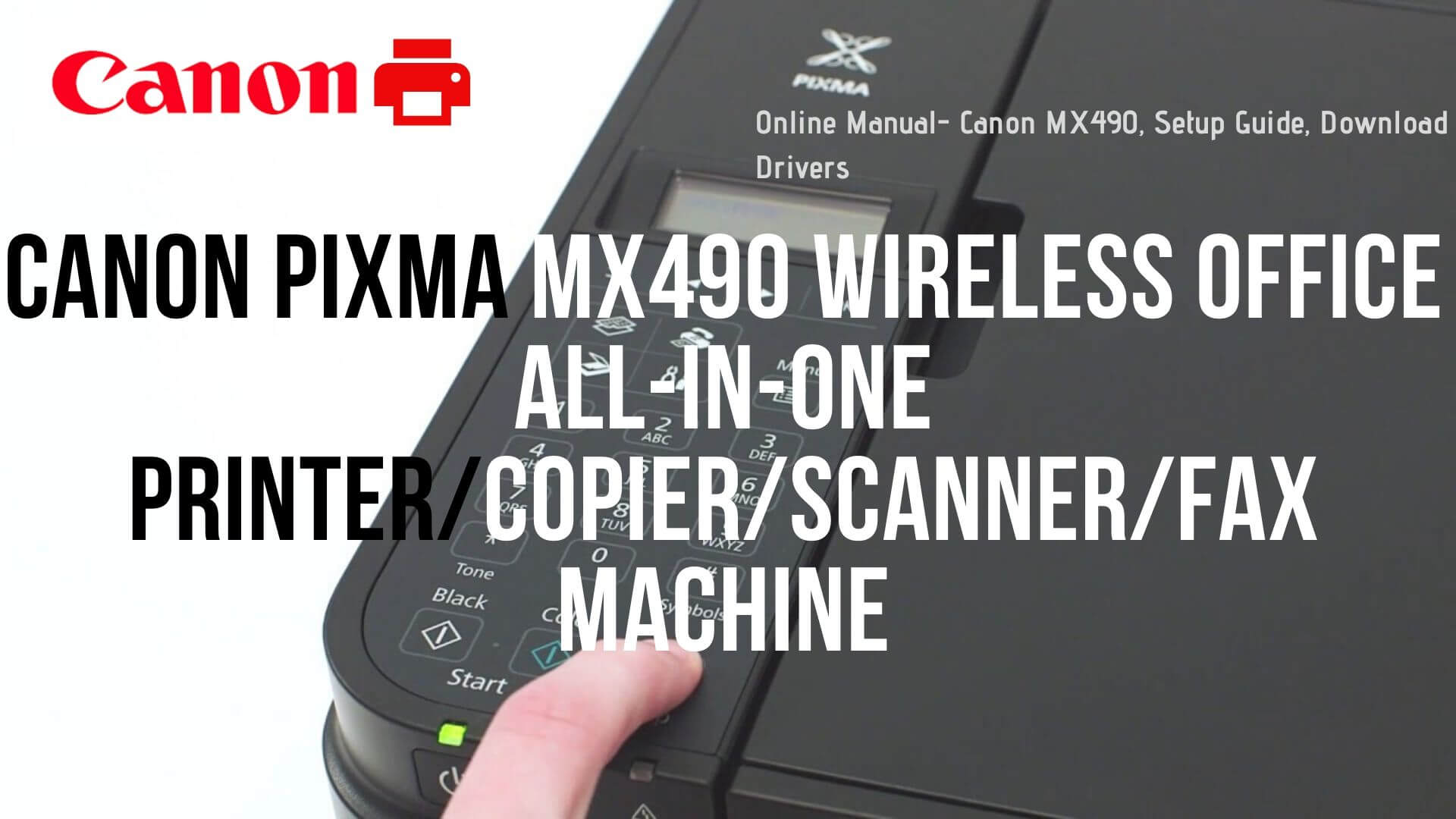 how to install canon mx320 printer