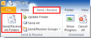 no send button in outlook with google account